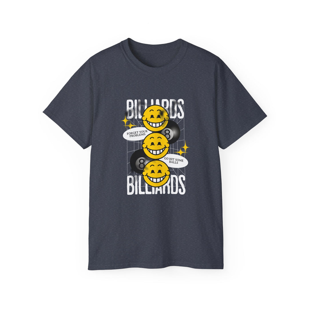 8 Ball Billiard Happiness - Unisex Cotton T-Shirt - BFLY BILLIARDS