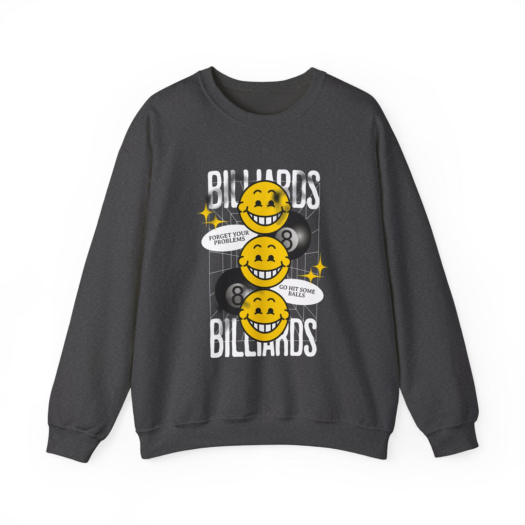 8 Ball Billiard Happiness - Unisex Crewneck Sweatshirt - BFLY BILLIARDS