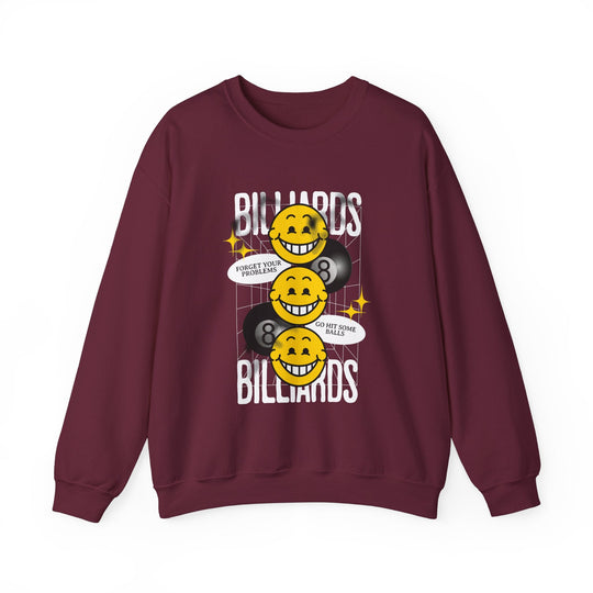 8 Ball Billiard Happiness - Unisex Crewneck Sweatshirt - BFLY BILLIARDS