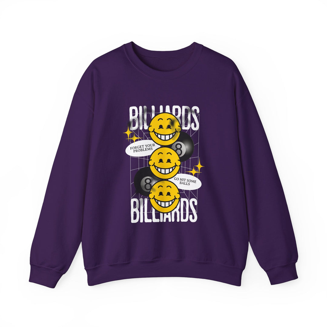 8 Ball Billiard Happiness - Unisex Crewneck Sweatshirt - BFLY BILLIARDS