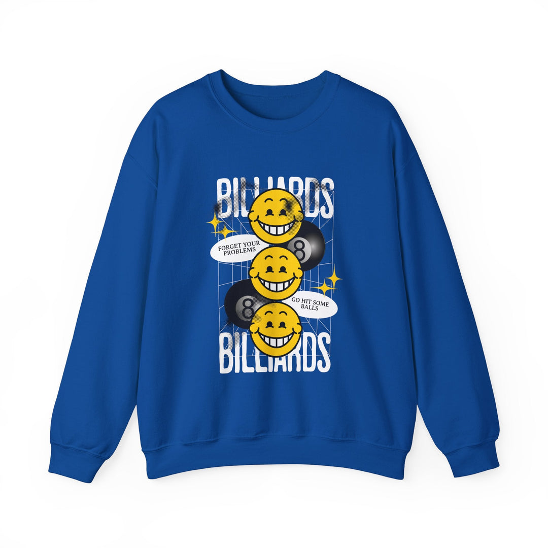 8 Ball Billiard Happiness - Unisex Crewneck Sweatshirt - BFLY BILLIARDS