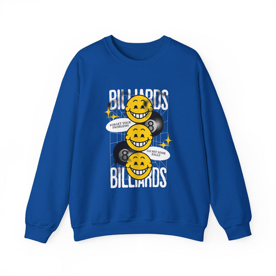8 Ball Billiard Happiness - Unisex Crewneck Sweatshirt - BFLY BILLIARDS