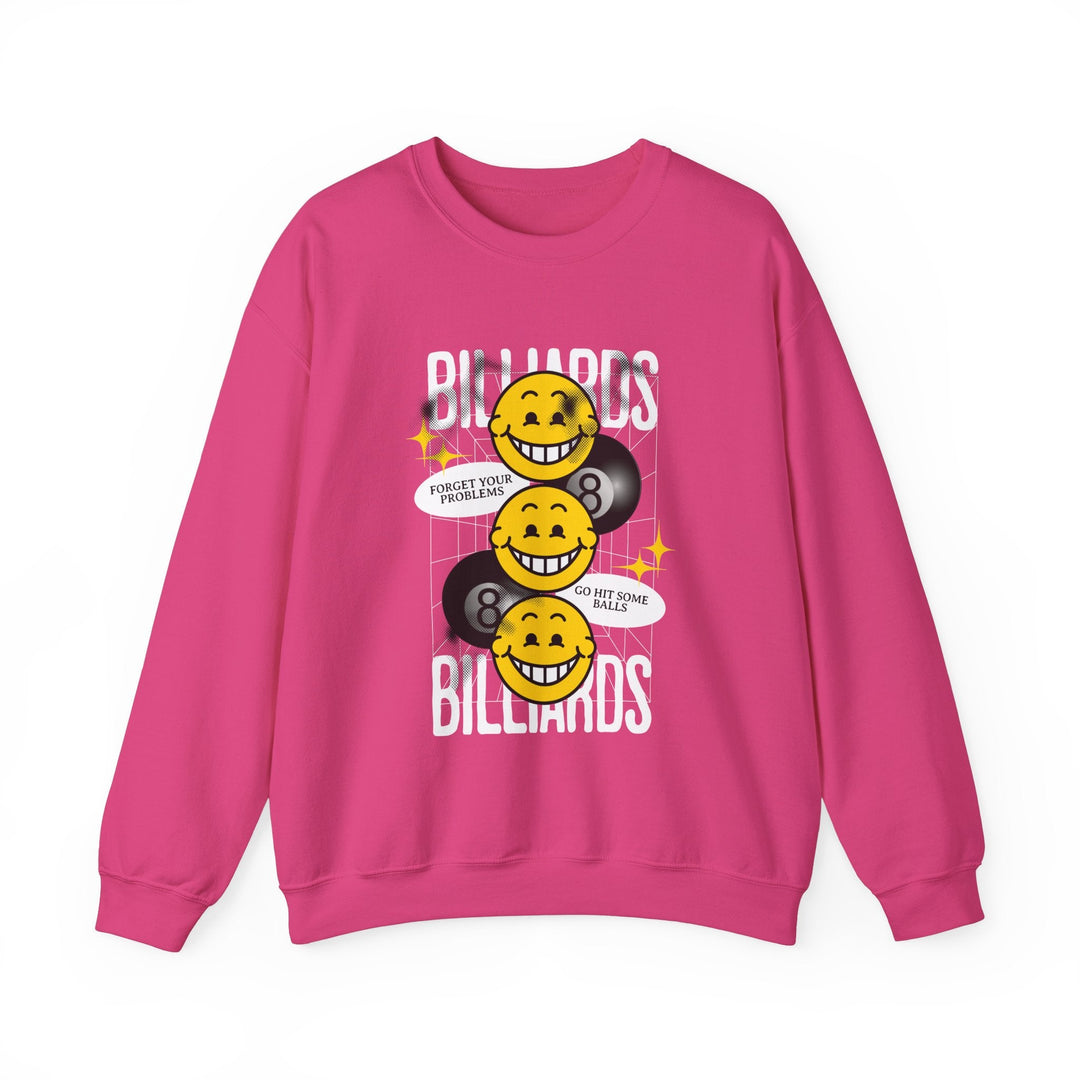 8 Ball Billiard Happiness - Unisex Crewneck Sweatshirt - BFLY BILLIARDS