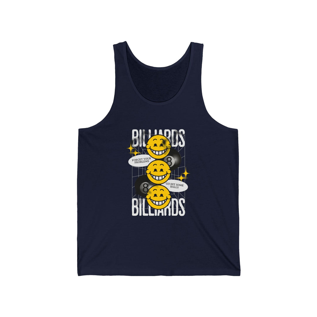 8 Ball Billiard Happiness - Unisex Tank Top - BFLY BILLIARDS