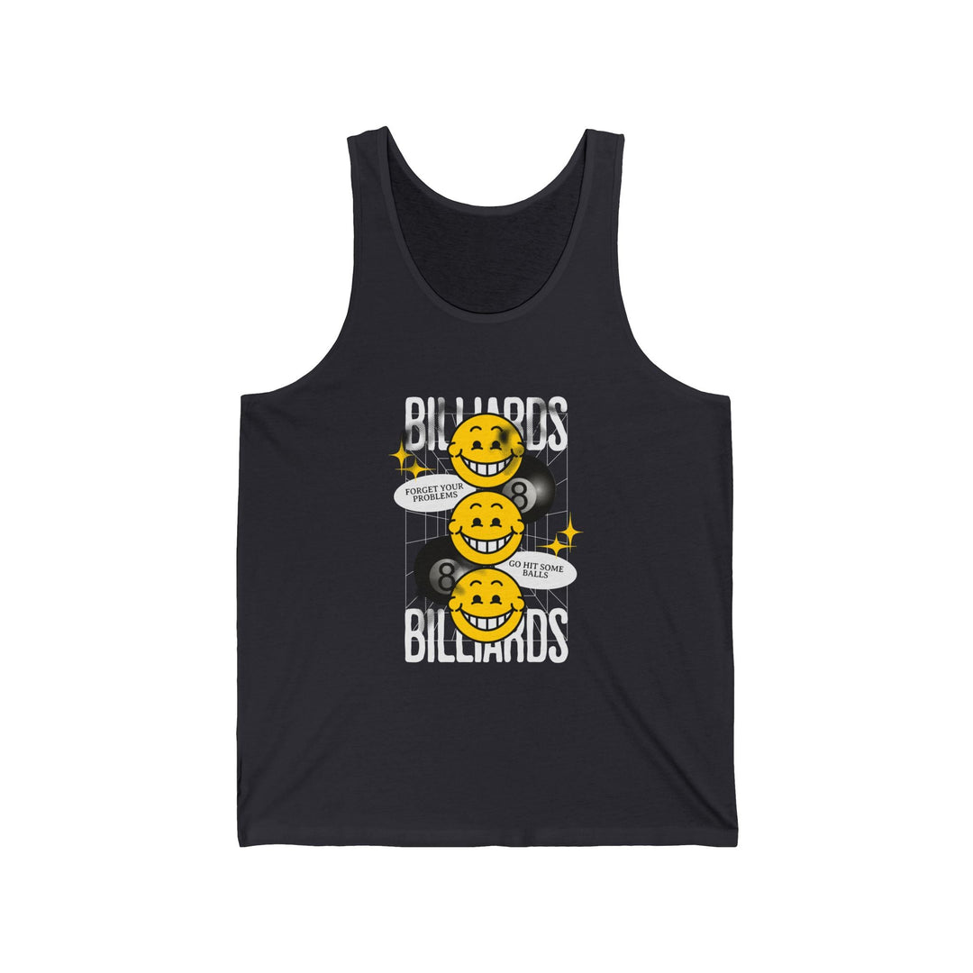 8 Ball Billiard Happiness - Unisex Tank Top - BFLY BILLIARDS