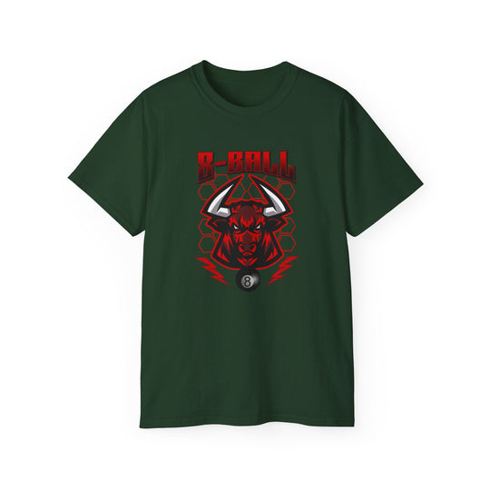 8 Ball Bull - Unisex Cotton T-Shirt - BFLY BILLIARDS
