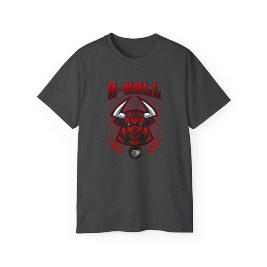 8 Ball Bull - Unisex Cotton T-Shirt - BFLY BILLIARDS