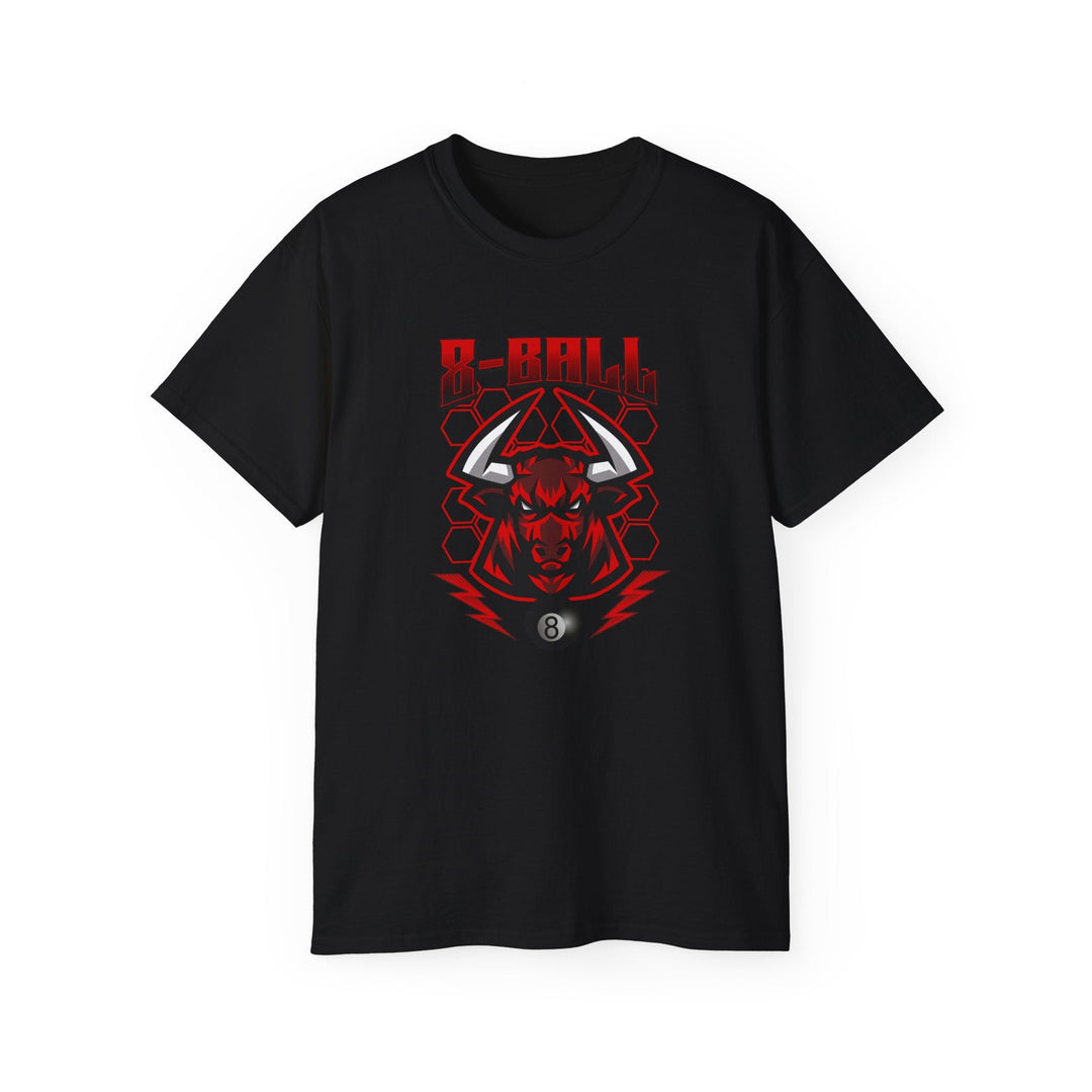 8 Ball Bull - Unisex Cotton T-Shirt - BFLY BILLIARDS