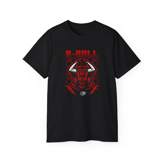 8 Ball Bull - Unisex Cotton T-Shirt - BFLY BILLIARDS