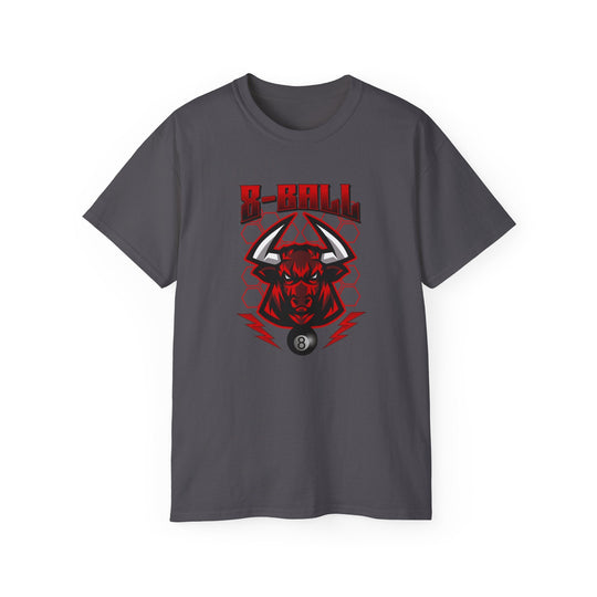 8 Ball Bull - Unisex Cotton T-Shirt - BFLY BILLIARDS