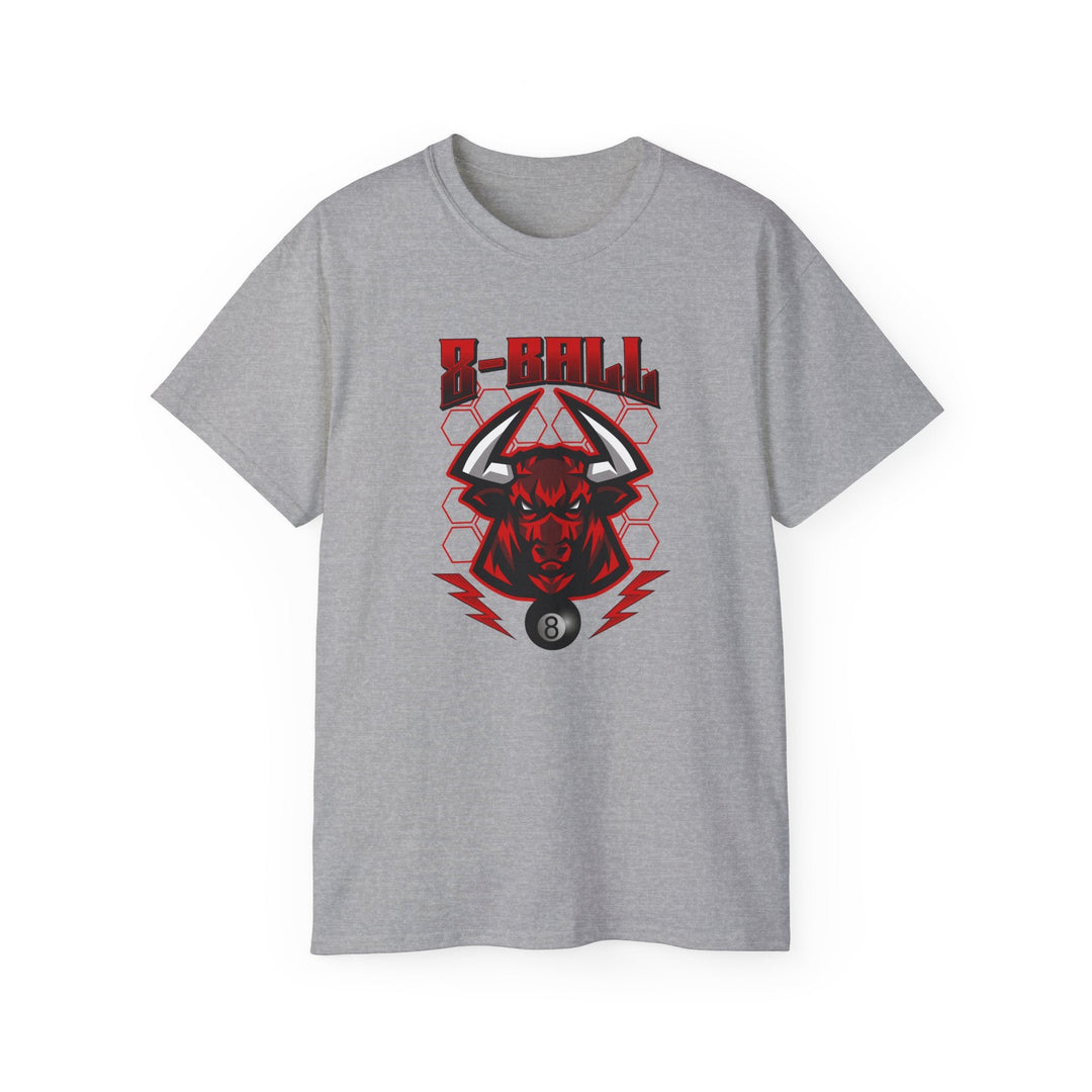 8 Ball Bull - Unisex Cotton T-Shirt - BFLY BILLIARDS