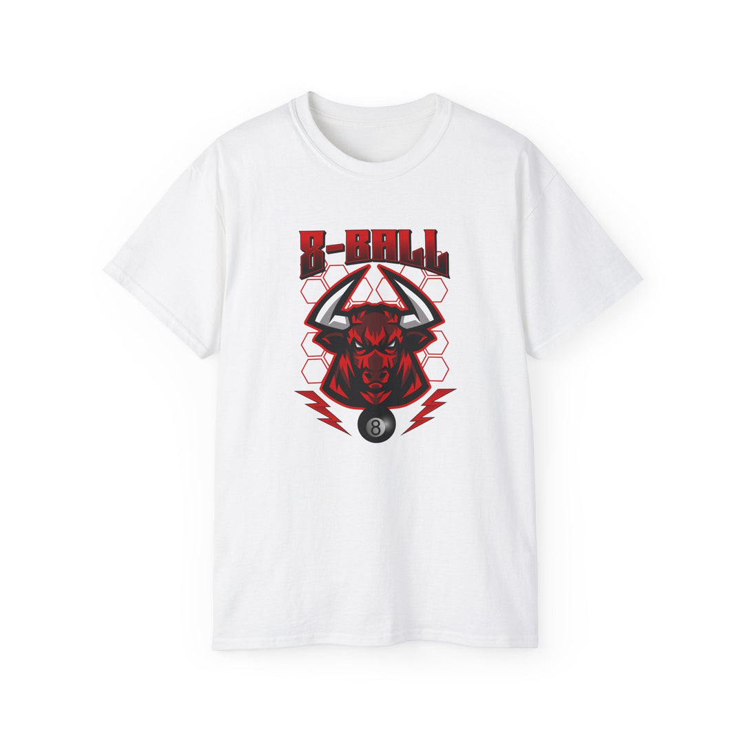 8 Ball Bull - Unisex Cotton T-Shirt - BFLY BILLIARDS
