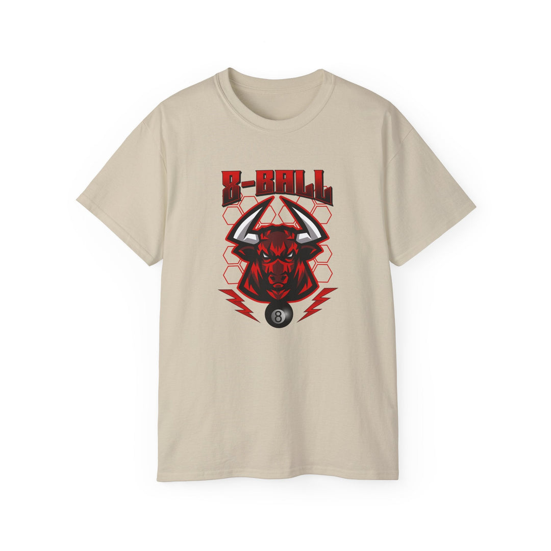 8 Ball Bull - Unisex Cotton T-Shirt - BFLY BILLIARDS