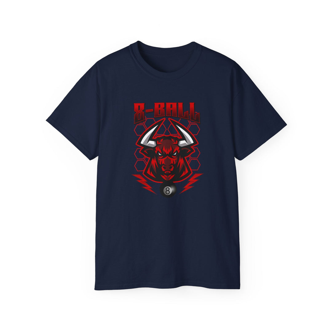 8 Ball Bull - Unisex Cotton T-Shirt - BFLY BILLIARDS