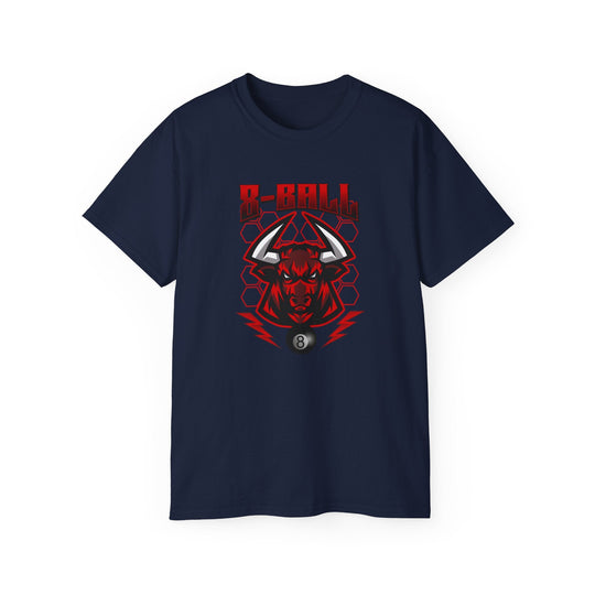 8 Ball Bull - Unisex Cotton T-Shirt - BFLY BILLIARDS