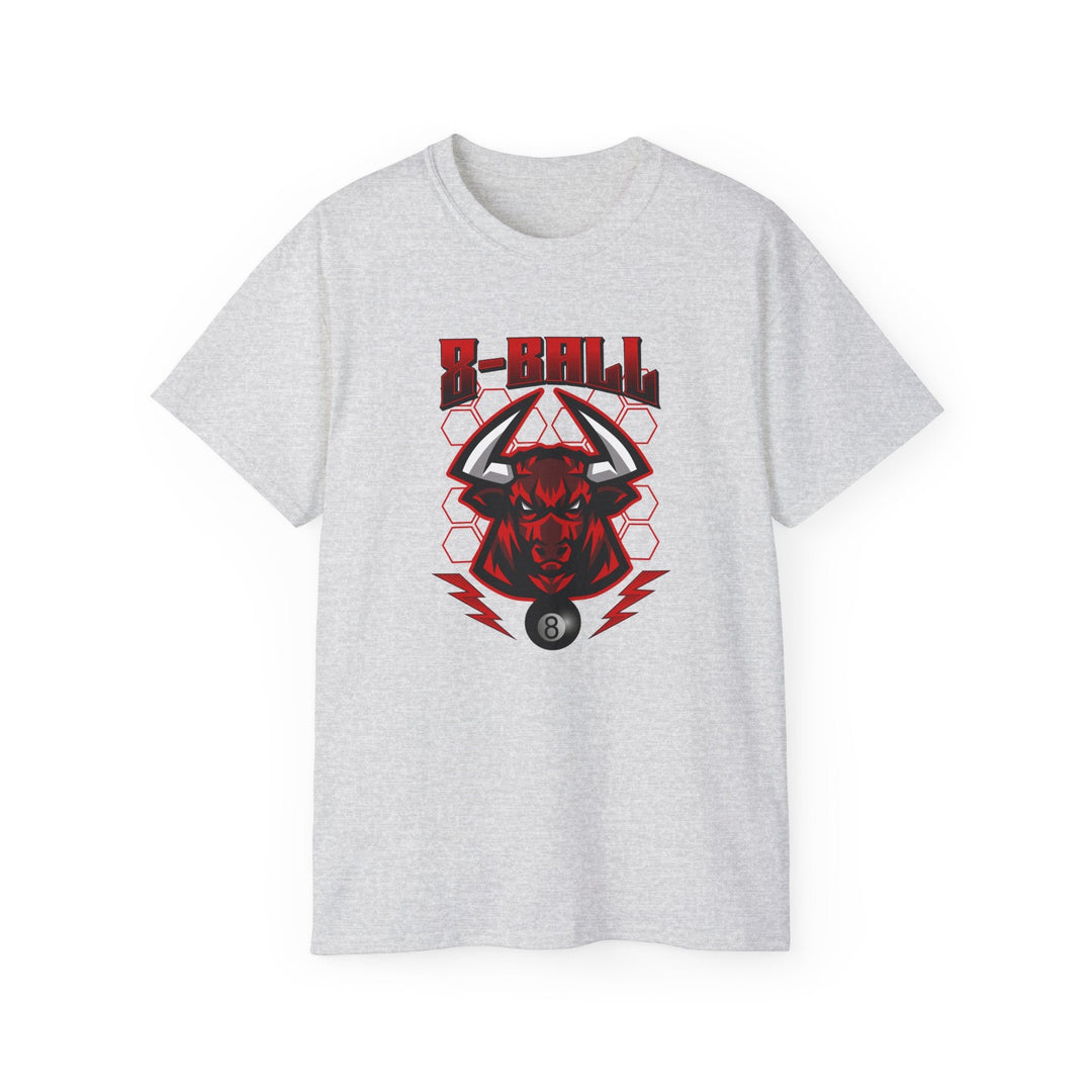 8 Ball Bull - Unisex Cotton T-Shirt - BFLY BILLIARDS