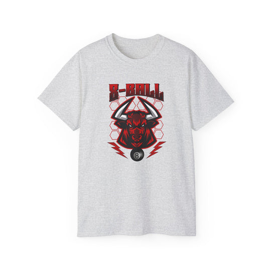 8 Ball Bull - Unisex Cotton T-Shirt - BFLY BILLIARDS