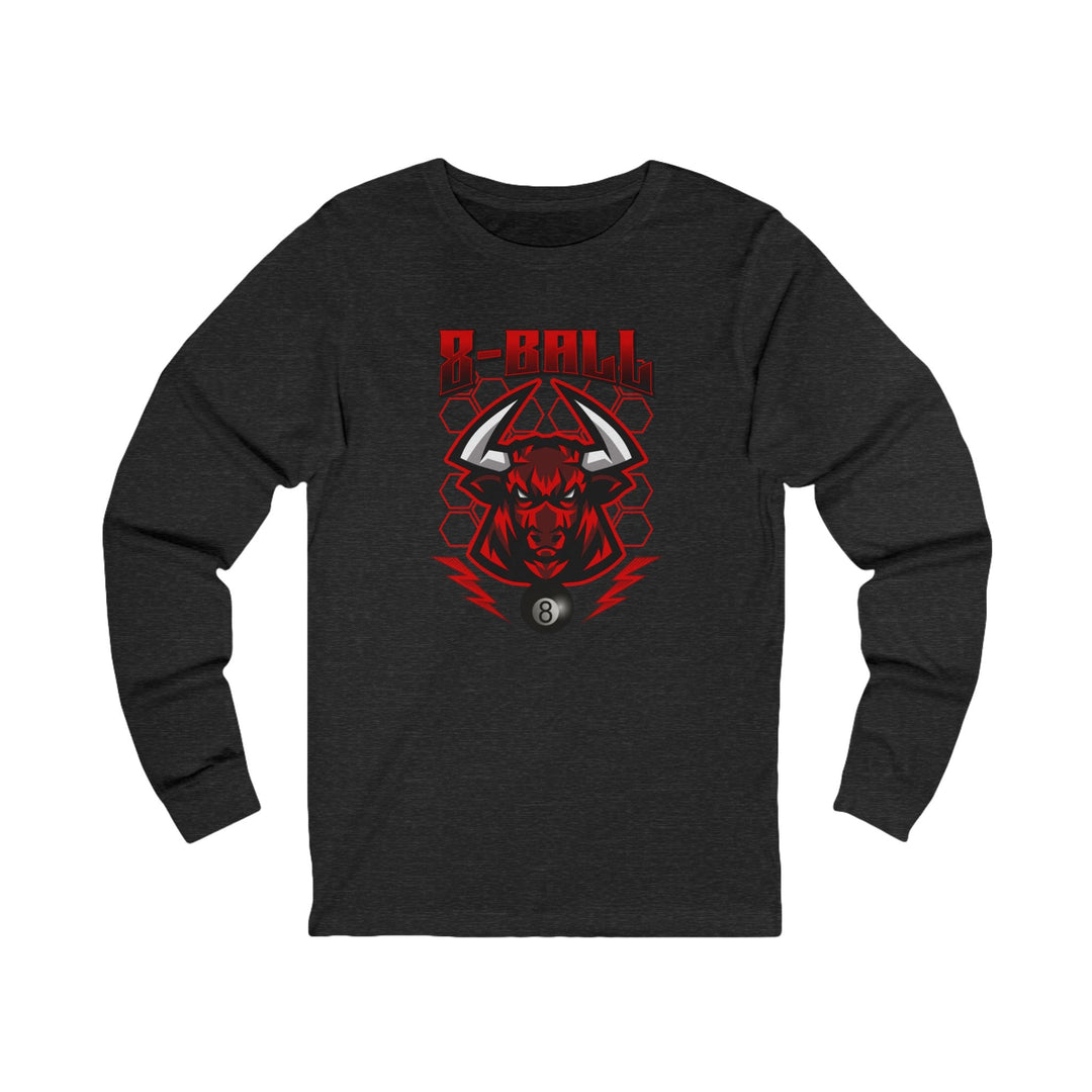 8 Ball Bull - Unisex Long Sleeve Tee - BFLY BILLIARDS