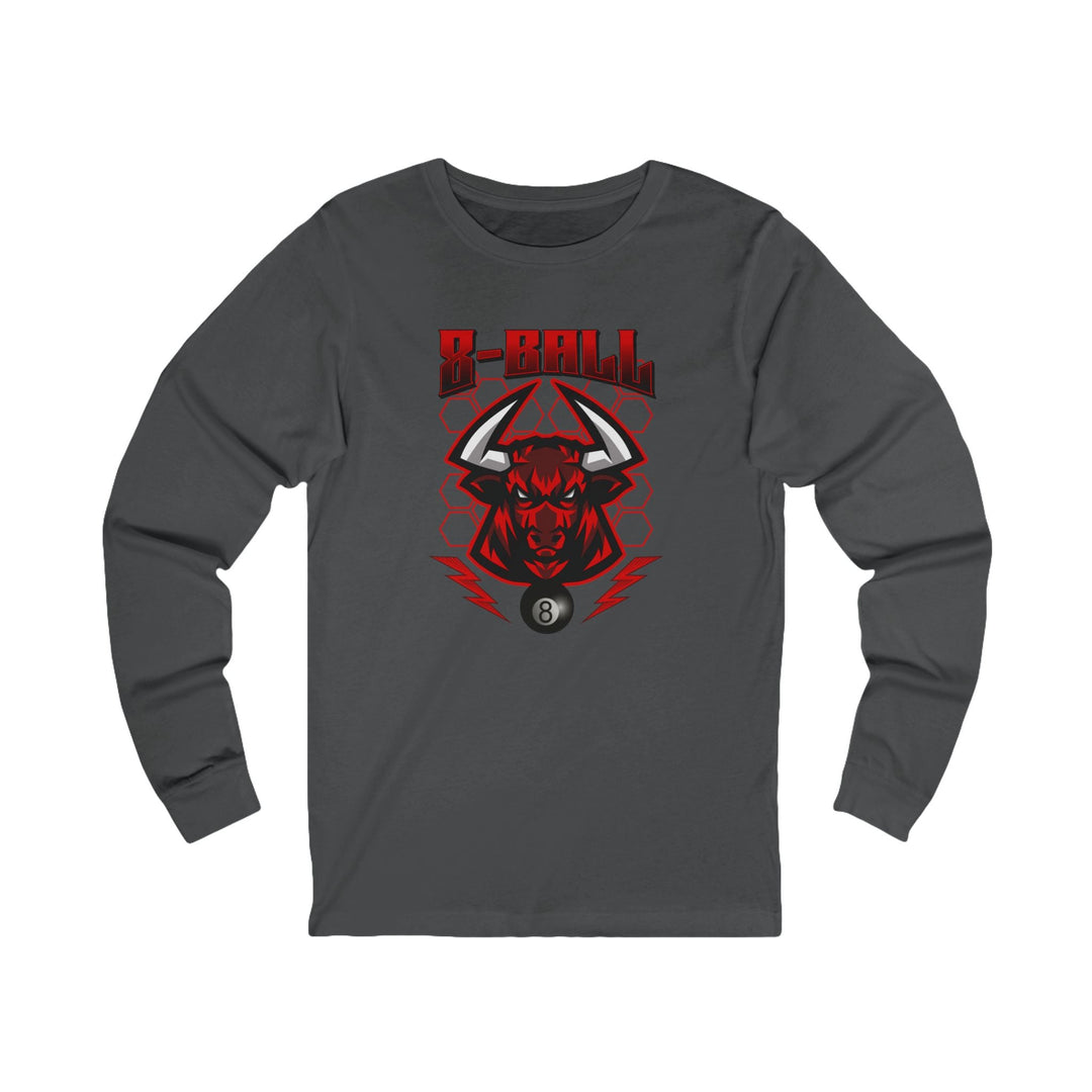 8 Ball Bull - Unisex Long Sleeve Tee - BFLY BILLIARDS