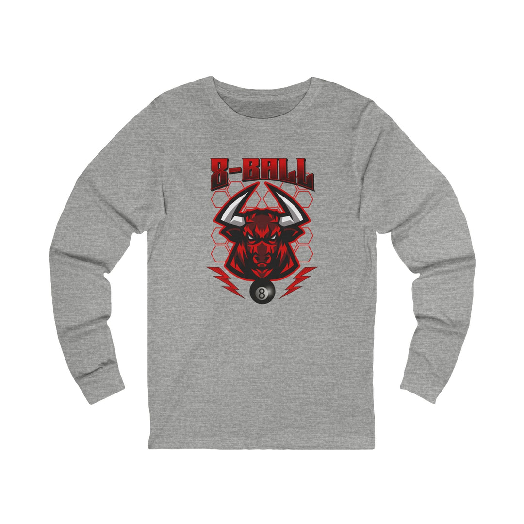 8 Ball Bull - Unisex Long Sleeve Tee - BFLY BILLIARDS