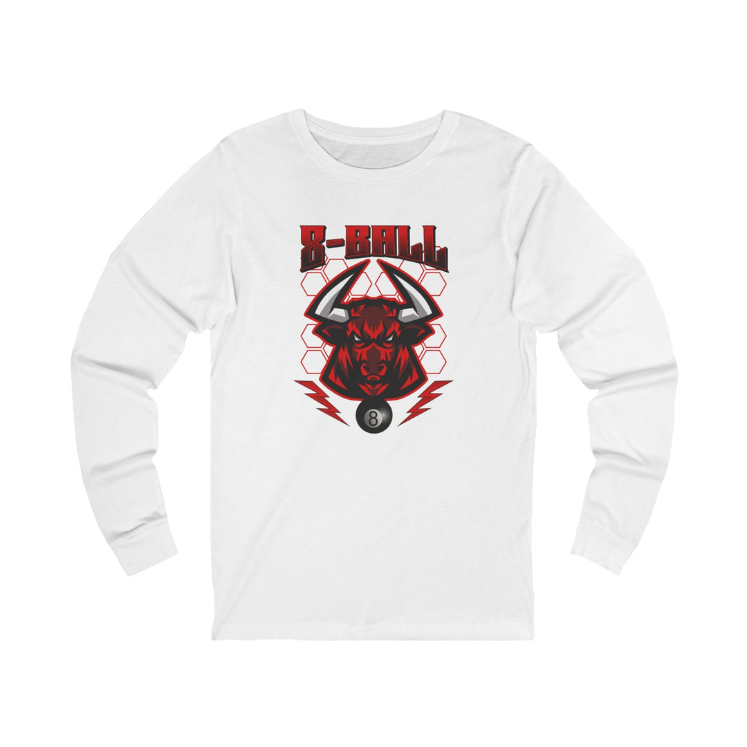 8 Ball Bull - Unisex Long Sleeve Tee - BFLY BILLIARDS