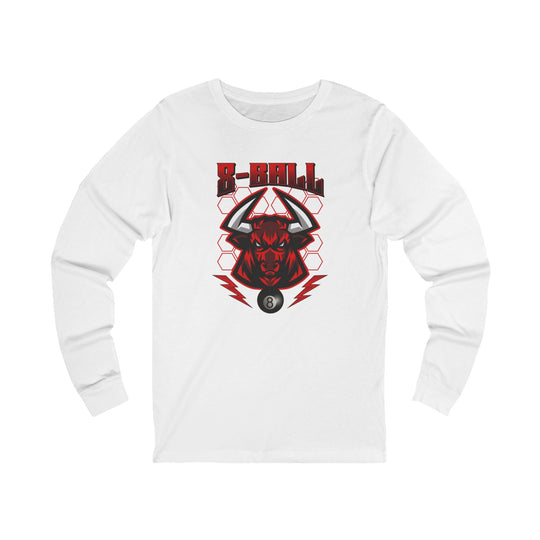 8 Ball Bull - Unisex Long Sleeve Tee - BFLY BILLIARDS