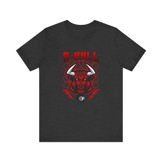 8 Ball Bull - Unisex Softstyle Tee - BFLY BILLIARDS
