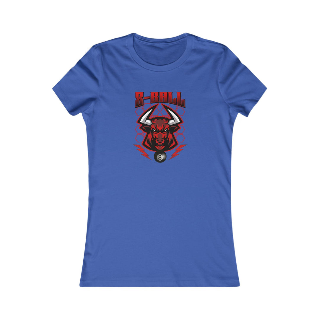 8 Ball Bull - Women's Fitted Tee - BFLY BILLIARDS