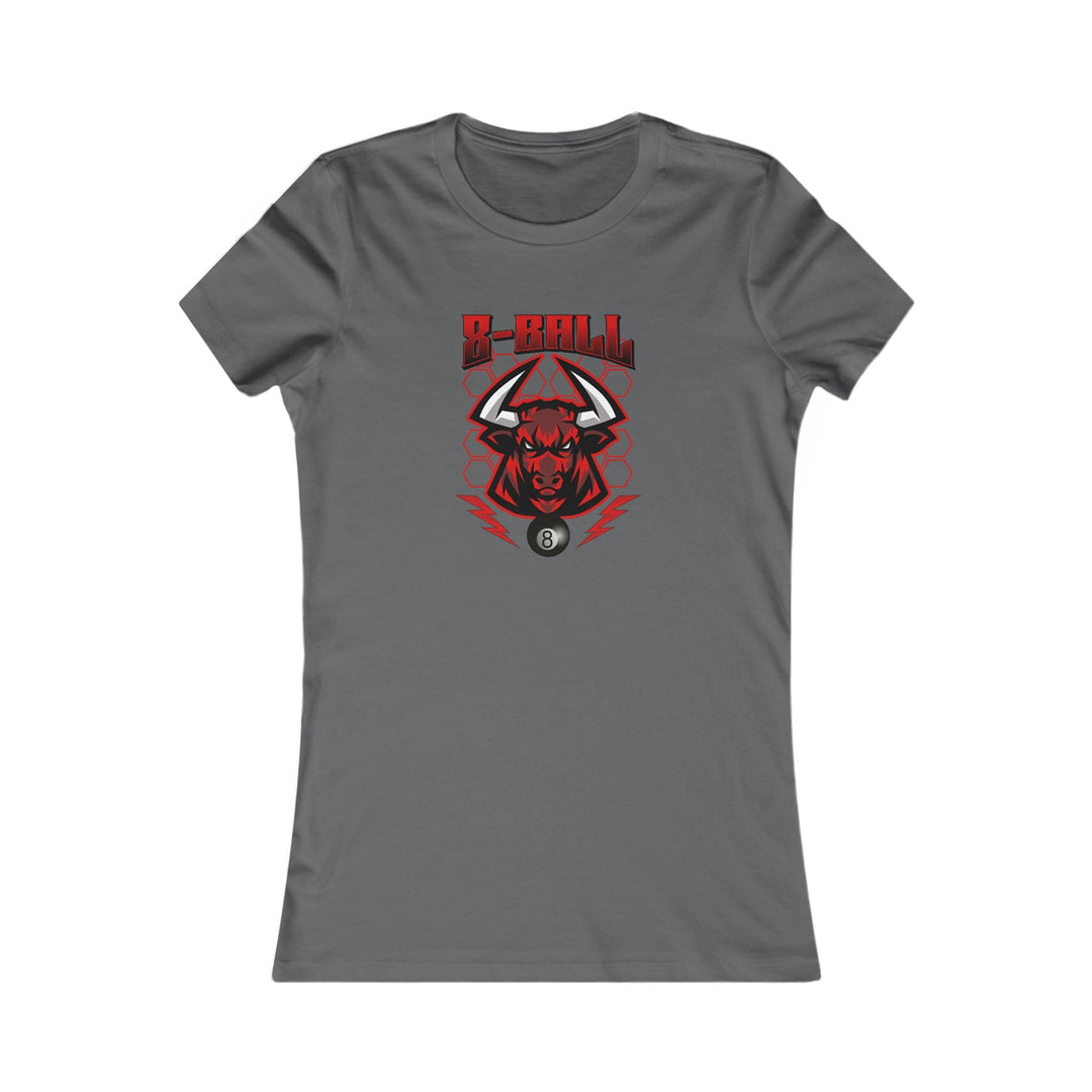 8 Ball Bull - Women's Fitted Tee - BFLY BILLIARDS