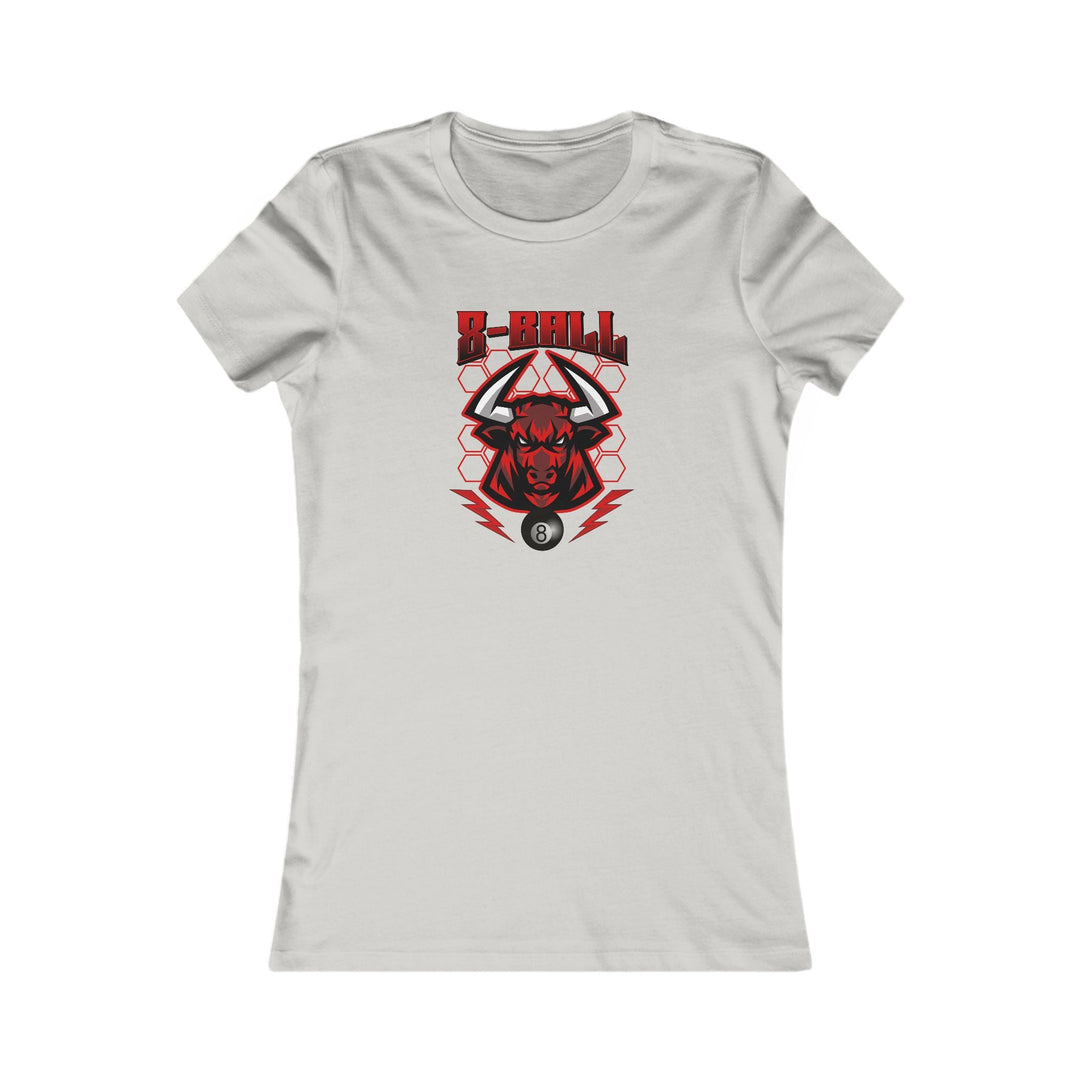 8 Ball Bull - Women's Fitted Tee - BFLY BILLIARDS