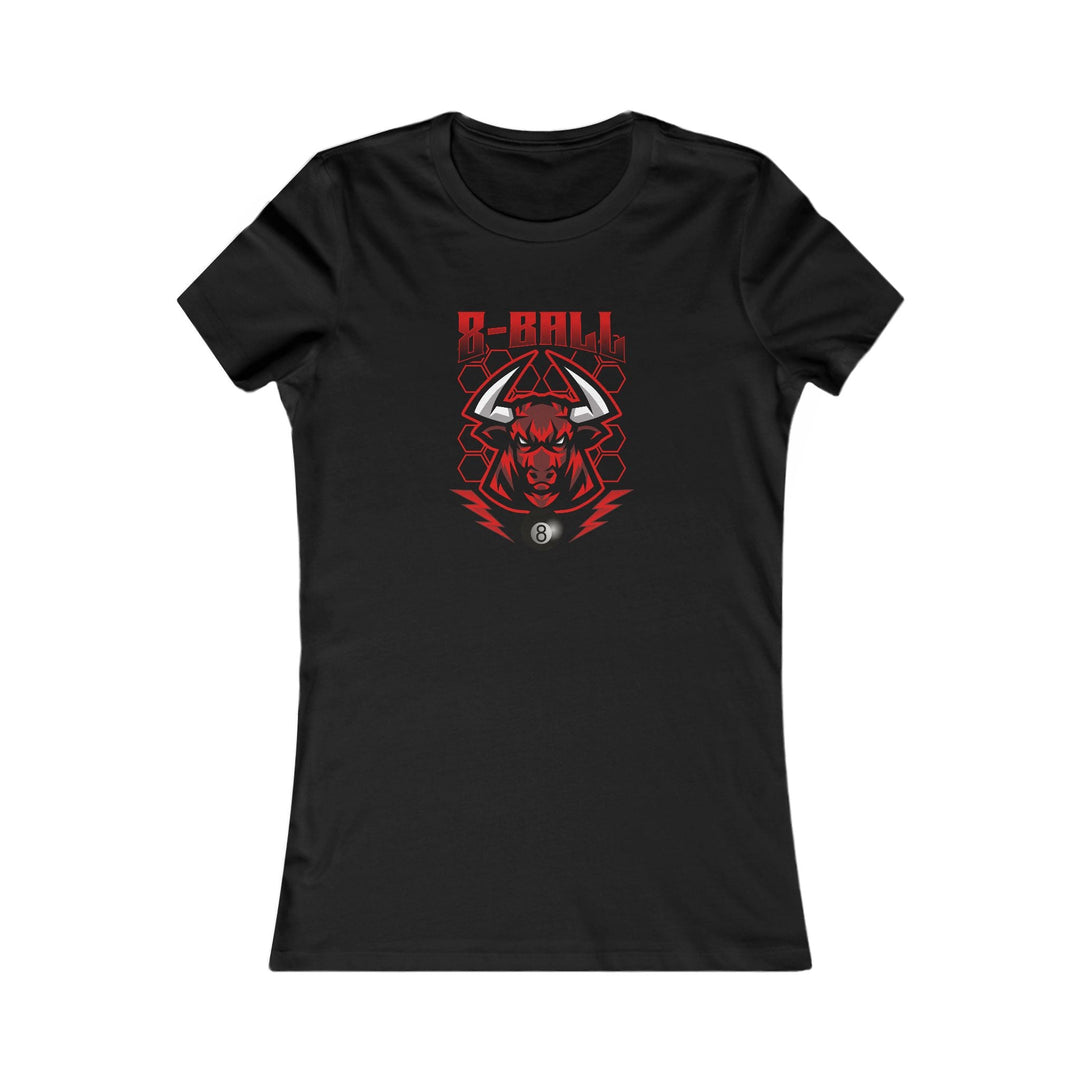 8 Ball Bull - Women's Fitted Tee - BFLY BILLIARDS