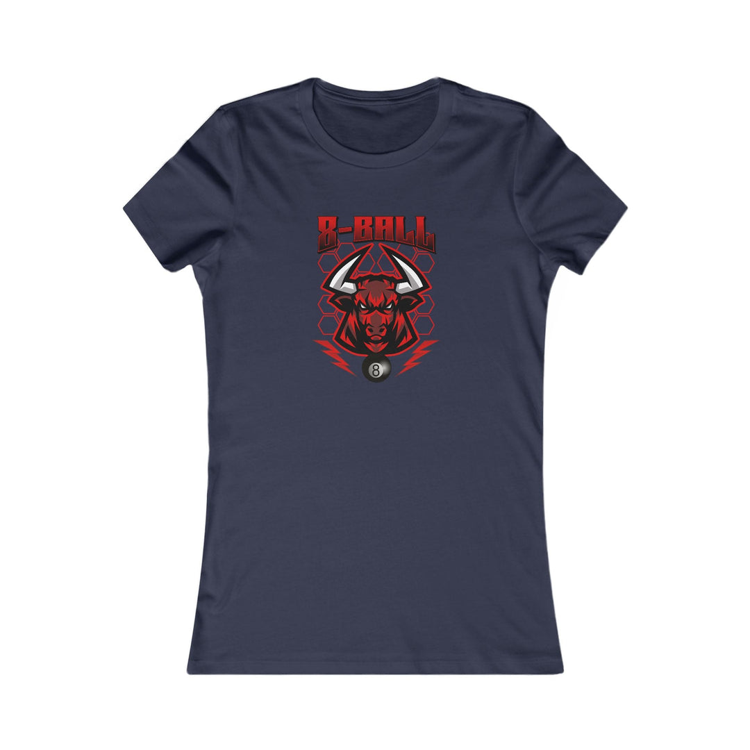 8 Ball Bull - Women's Fitted Tee - BFLY BILLIARDS