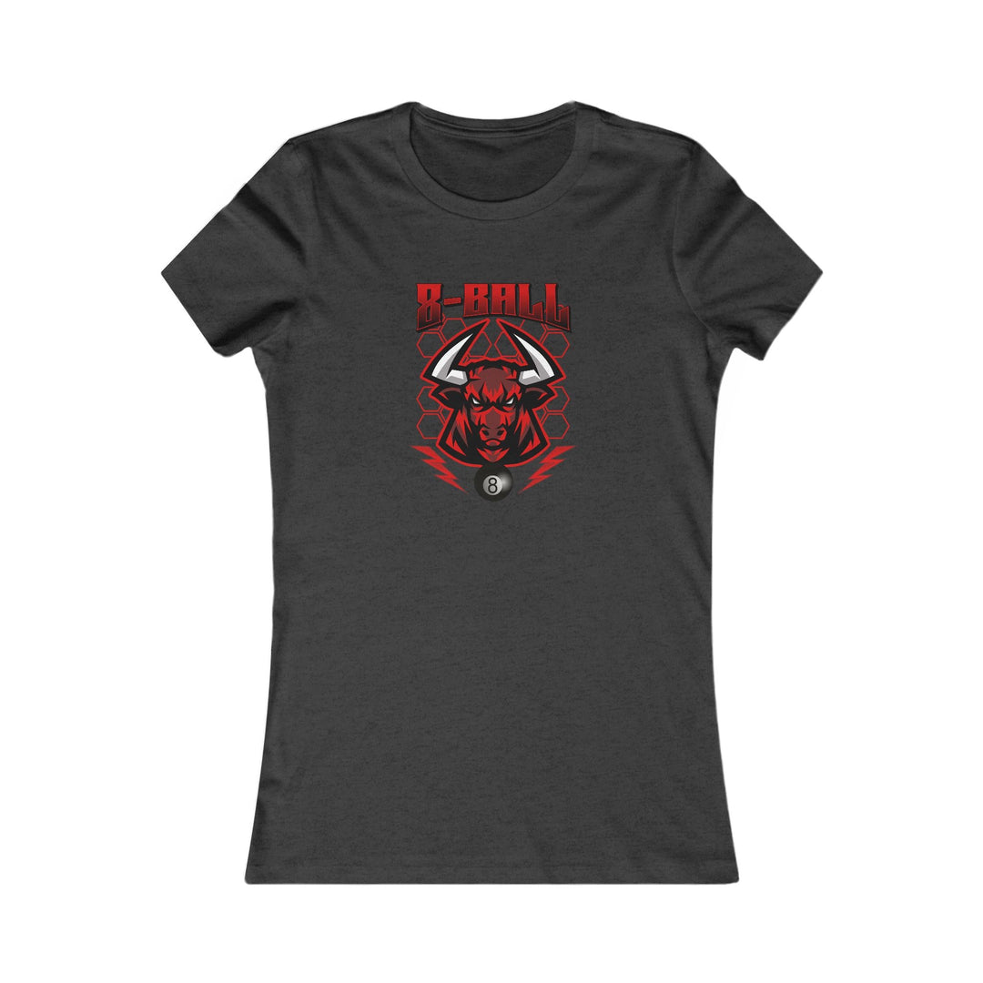 8 Ball Bull - Women's Fitted Tee - BFLY BILLIARDS