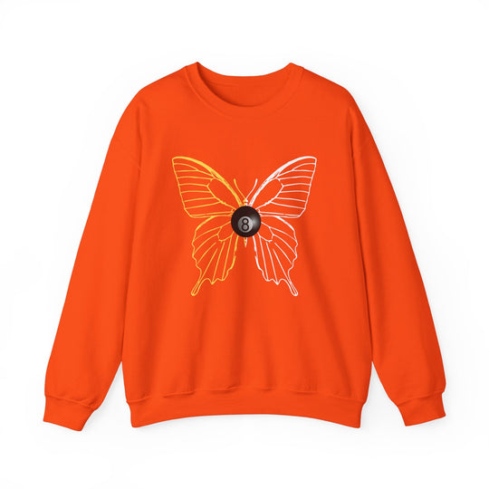 8 Ball Butterfly Grid - Unisex Crewneck Sweatshirt - BFLY BILLIARDS