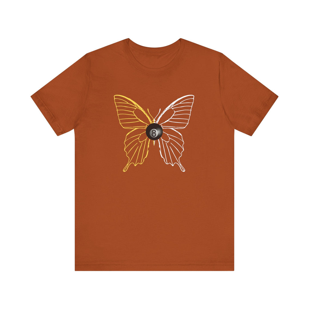 8 Ball Butterfly Grid - Unisex Softstyle Tee - BFLY BILLIARDS