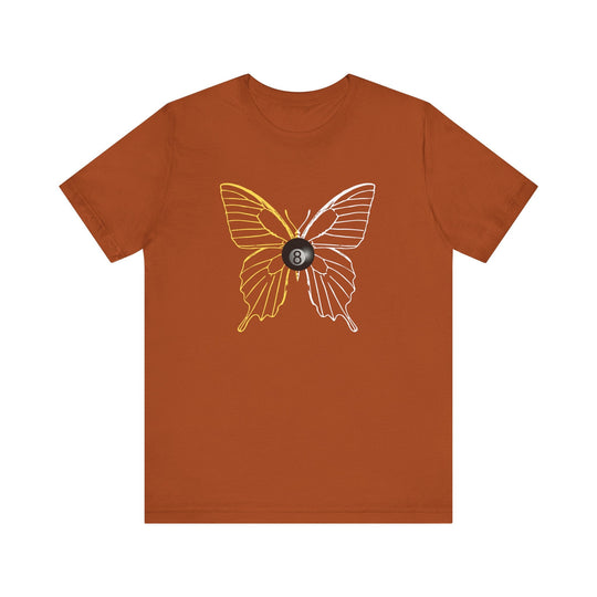8 Ball Butterfly Grid - Unisex Softstyle Tee - BFLY BILLIARDS