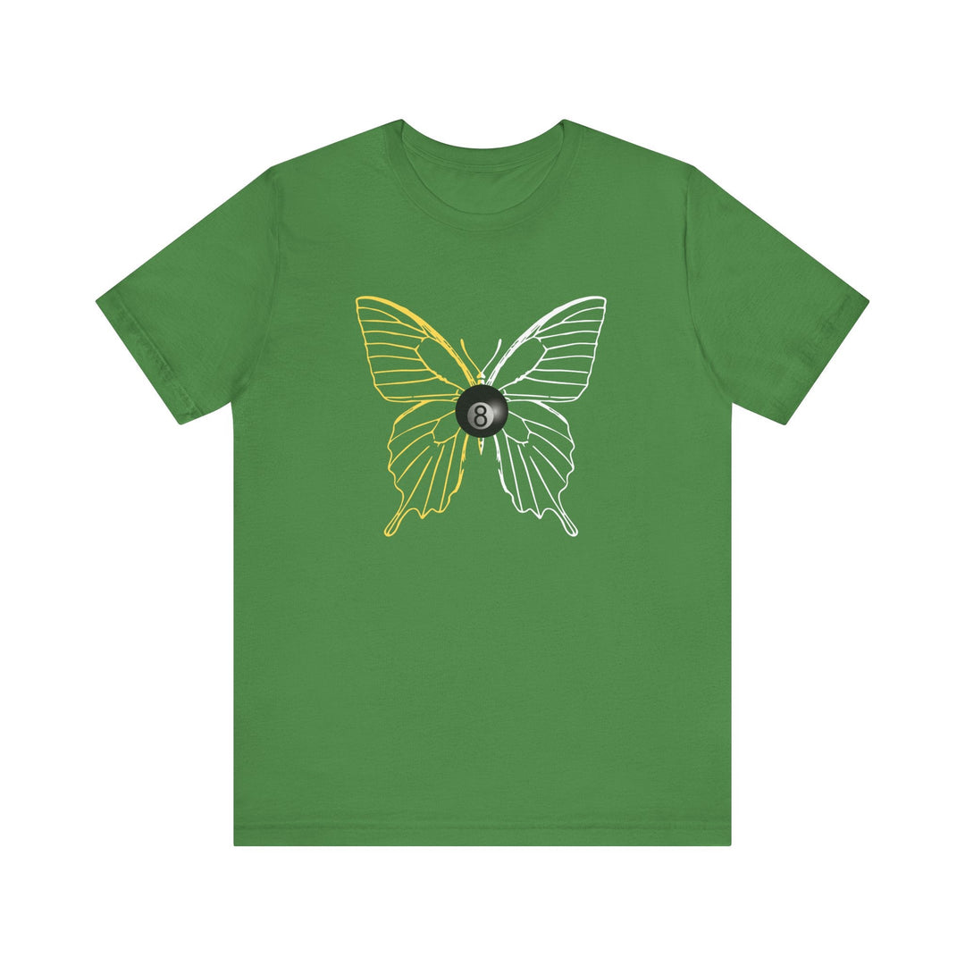 8 Ball Butterfly Grid - Unisex Softstyle Tee - BFLY BILLIARDS