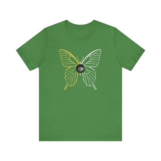 8 Ball Butterfly Grid - Unisex Softstyle Tee - BFLY BILLIARDS