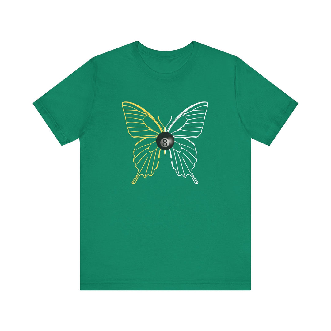 8 Ball Butterfly Grid - Unisex Softstyle Tee - BFLY BILLIARDS