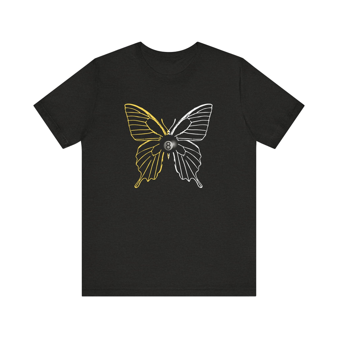 8 Ball Butterfly Grid - Unisex Softstyle Tee - BFLY BILLIARDS