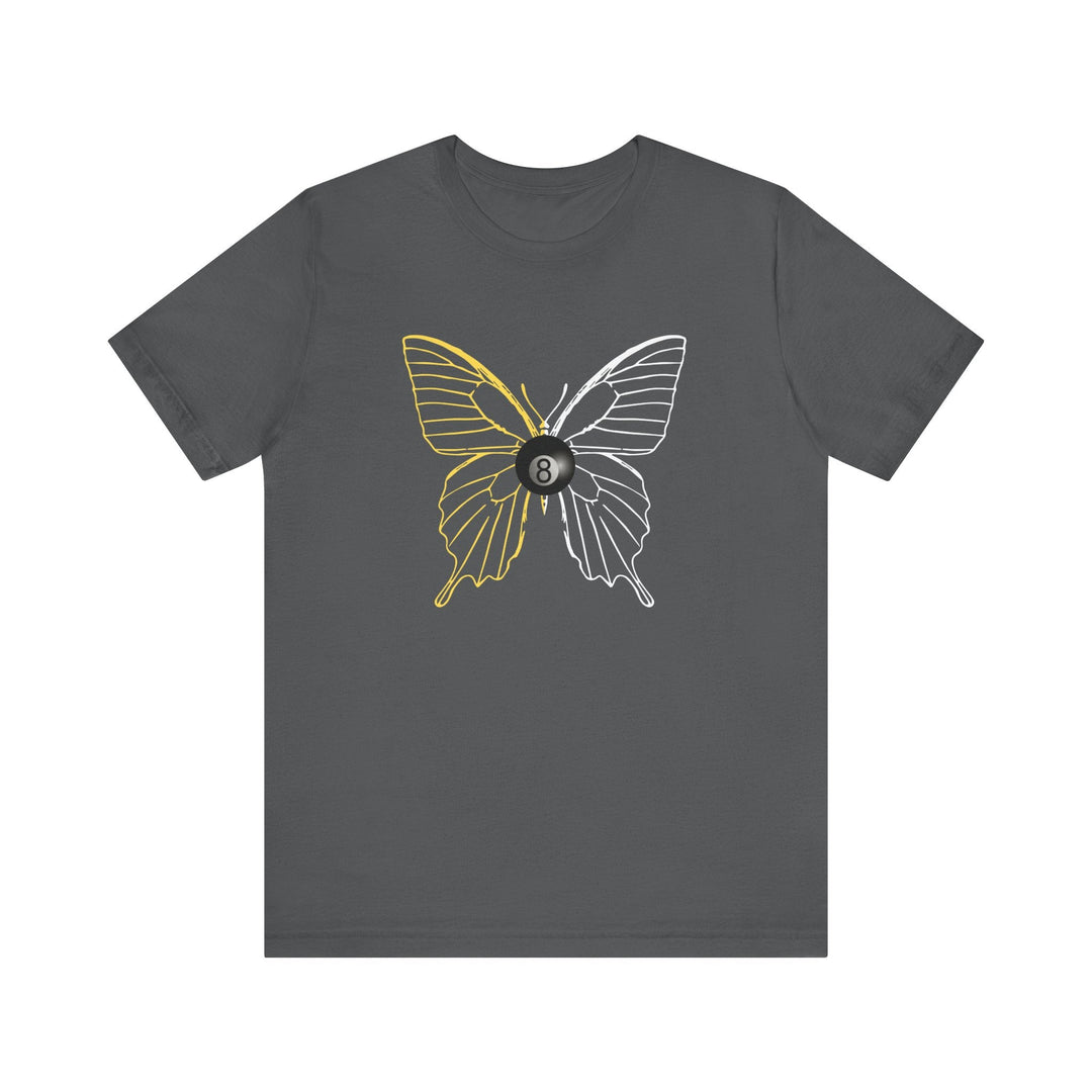 8 Ball Butterfly Grid - Unisex Softstyle Tee - BFLY BILLIARDS