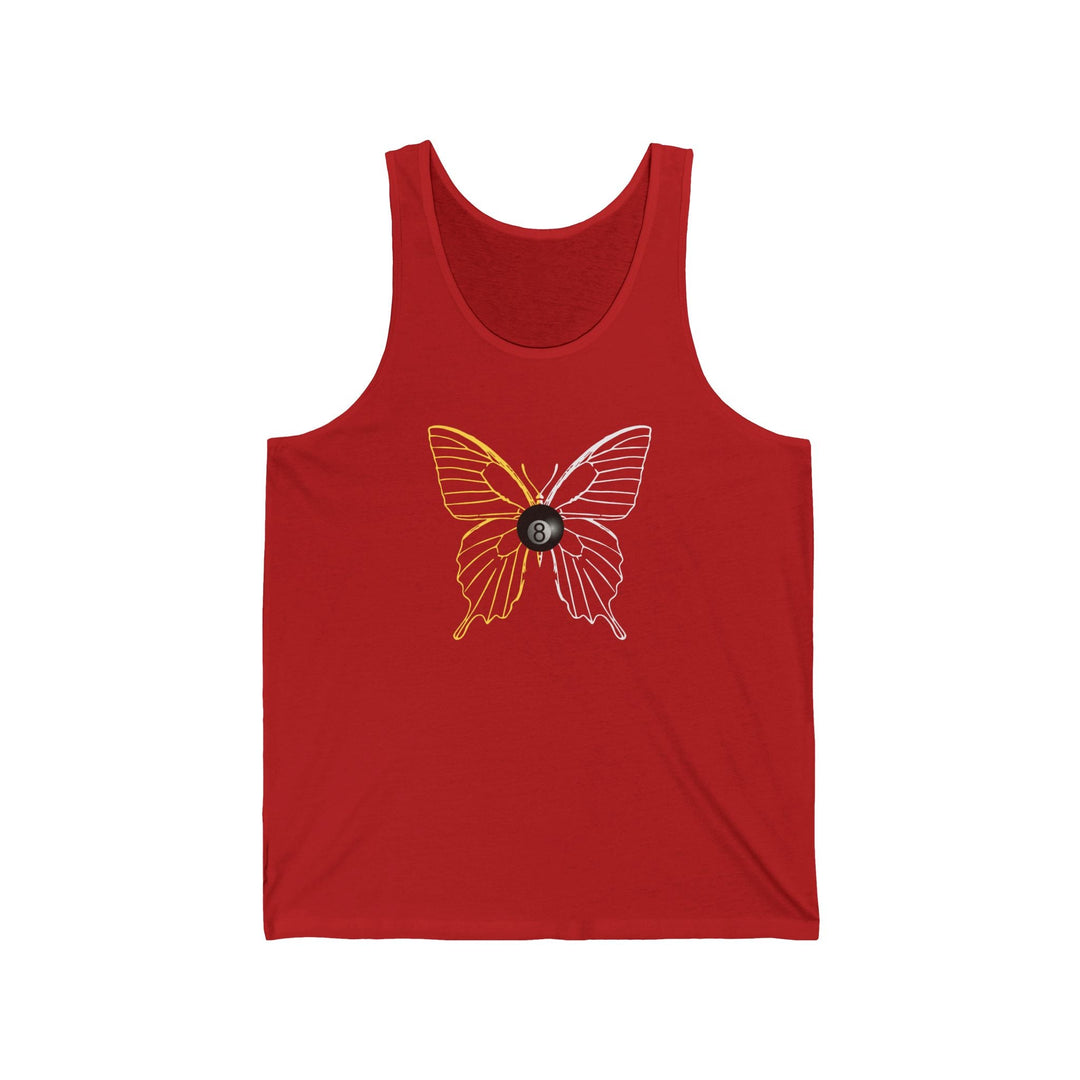 8 Ball Butterfly Grid - Unisex Tank Top - BFLY BILLIARDS