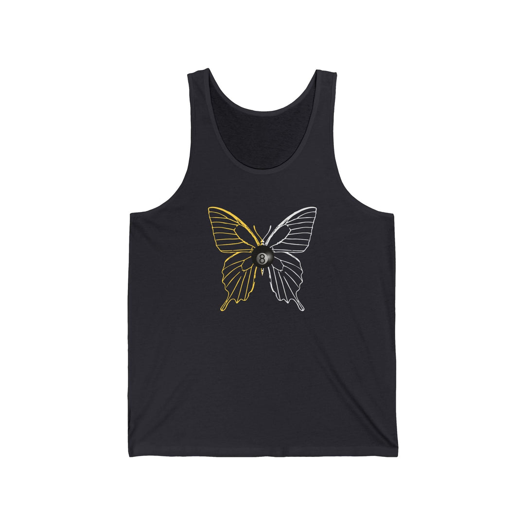 8 Ball Butterfly Grid - Unisex Tank Top - BFLY BILLIARDS