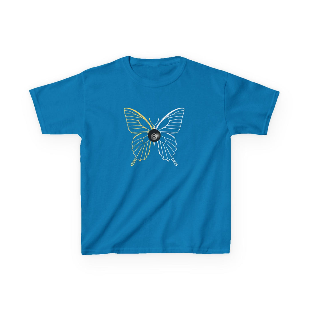 8 Ball Butterfly Grid - Youth Cotton Tee - BFLY BILLIARDS