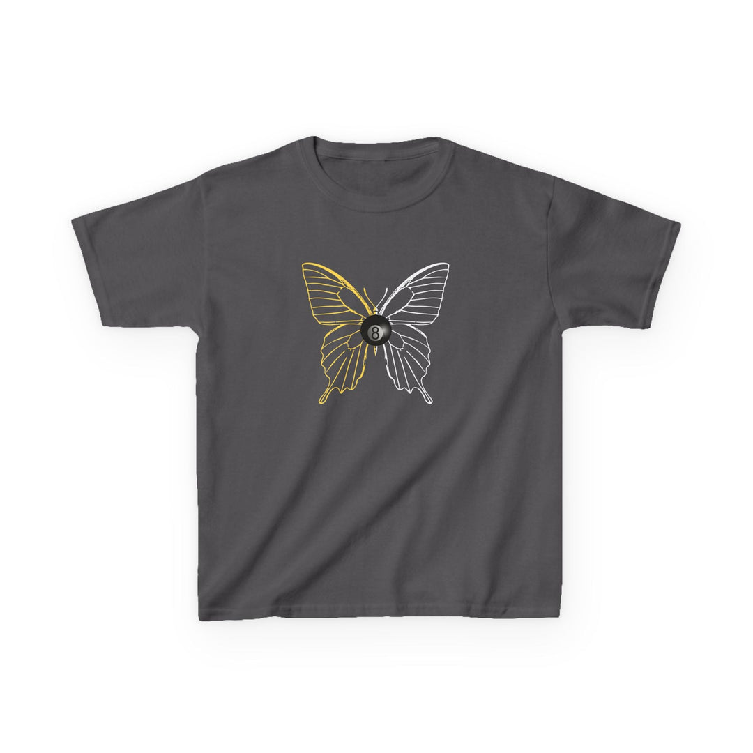 8 Ball Butterfly Grid - Youth Cotton Tee - BFLY BILLIARDS