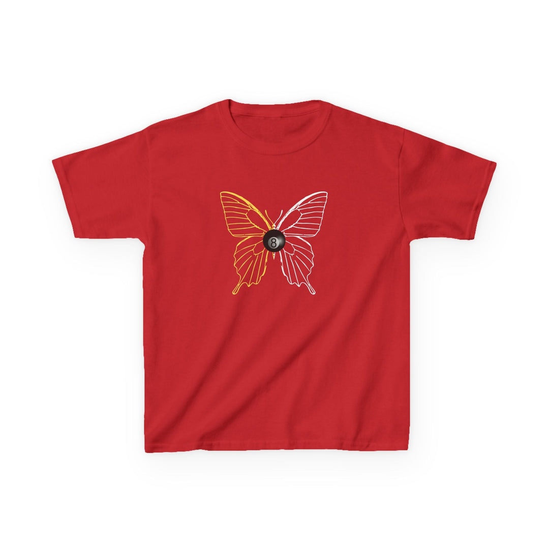 8 Ball Butterfly Grid - Youth Cotton Tee - BFLY BILLIARDS