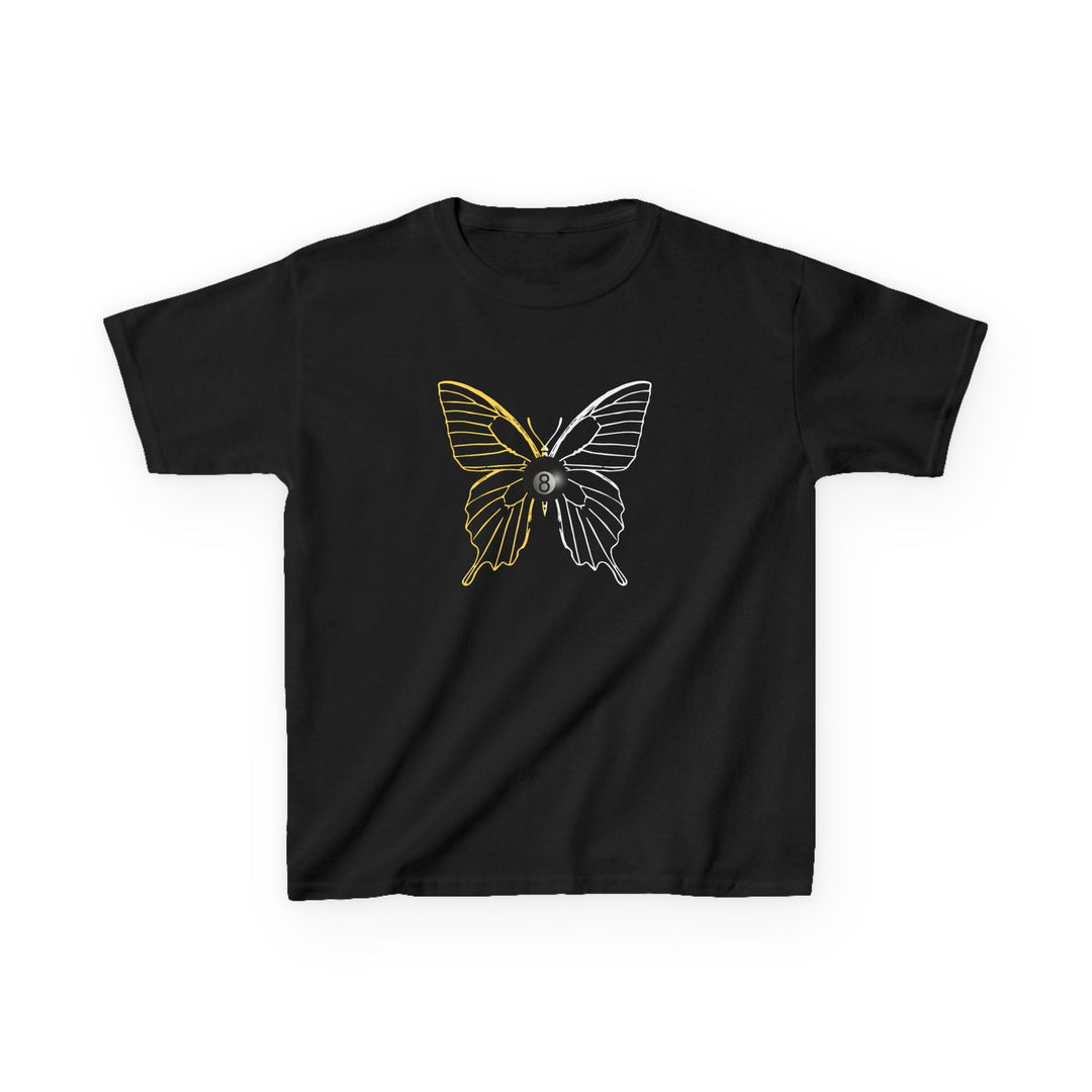 8 Ball Butterfly Grid - Youth Cotton Tee - BFLY BILLIARDS