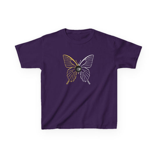 8 Ball Butterfly Grid - Youth Cotton Tee - BFLY BILLIARDS