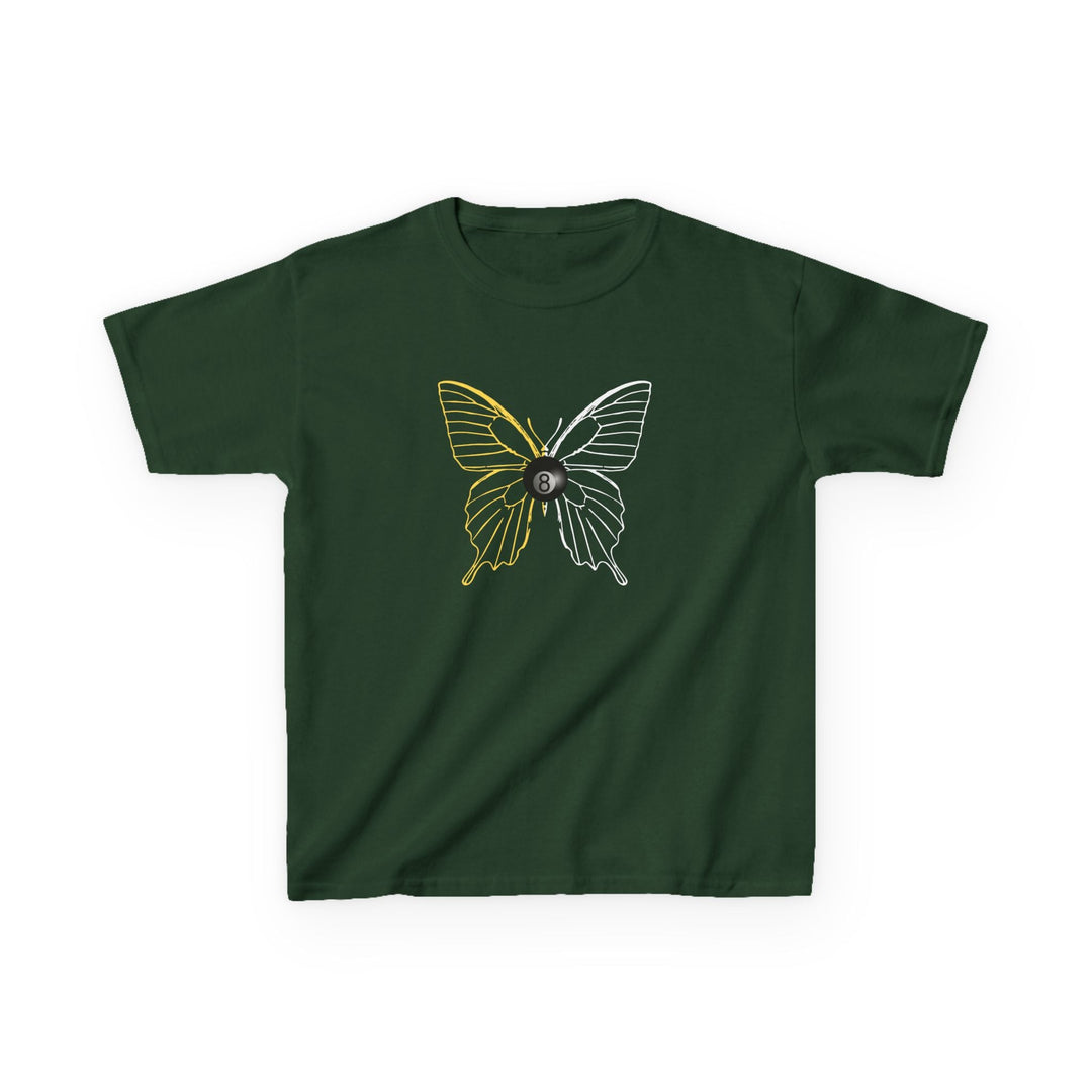 8 Ball Butterfly Grid - Youth Cotton Tee - BFLY BILLIARDS