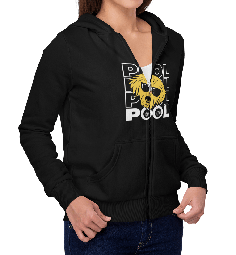 8 Ball - Pool Dog - Full Zip Hoodie - BFLY BILLIARDS